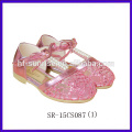 SR-15CS084 new stylish girls latest high heel sandals fashion girls high heel sandals big bowknot girls sandals